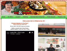 Tablet Screenshot of louiesdeli.com